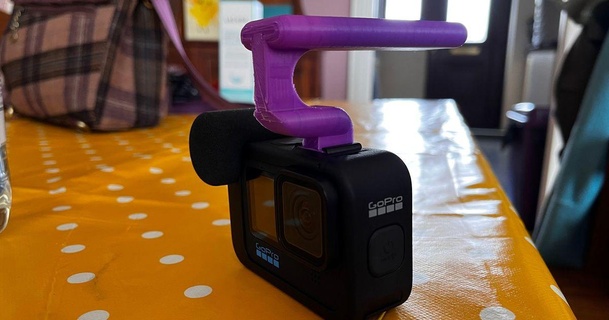 gopro üstesinden gelmek gri adam 3D modeller gadget'lar Fotoğraf video soğuk ayakkabı goprohero10 3d print model - Mito3D