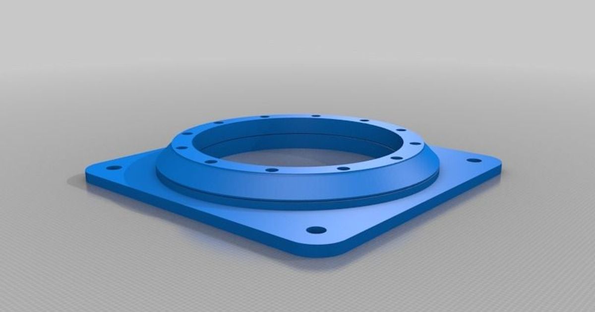 vesa swivel plate 90deg modified cae 3D Models Gadgets Computers thingiverse 3D print model - Mito3D