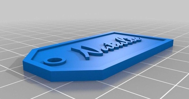 natalie gifttag parametric gift tags custom remix cae 3D Models Art & Design 2D Plates Logos thingiverse customized 3d print model - Mito3D