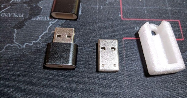 microsd cartão USB chave anel feltro 3D modelos moda acessórios thingiverse 3d print model - Mito3D