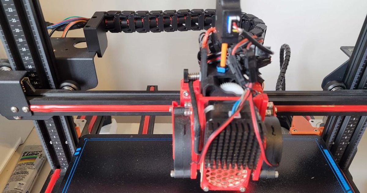 arrastar cabo eryone pensador direto dirigir hitluca 3D modelos impressoras acessórios xaxis gerenciamento cabos thingiverse cablechain 3D print model - Mito3D