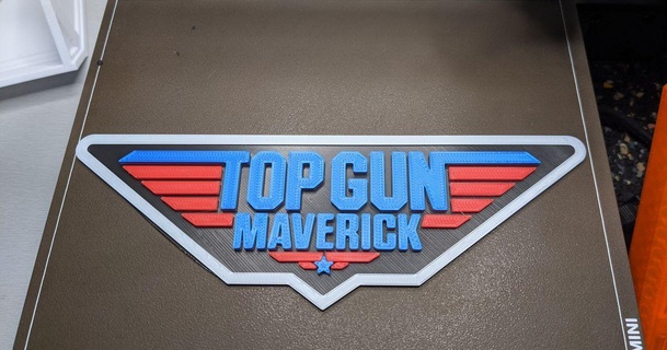 top gun maverick logo fabien2466 3D Models Art & Design 2D Plates Logos 3d print model - Mito3D