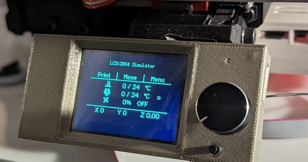 v-minion back plate slim tft24 harald wagener 3D Models Printers Accessories display mount 3d print model - Mito3D