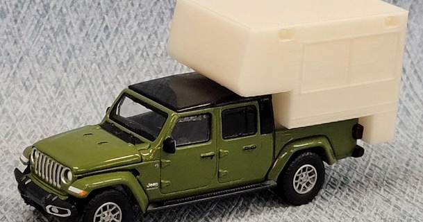 1 64 jeep gladiateur enchères topper sam20 3D modèles jouets Jeux bâtiment jouet campeur 3d print model - Mito3D