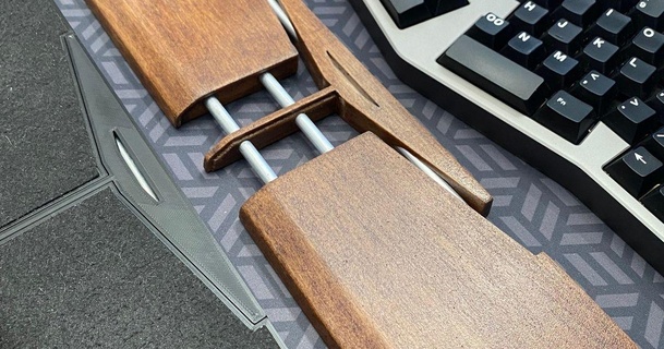 modular teclado pulso descansar nichos personalizados 3D modelos casa escritório luta livre 3d print model - Mito3D