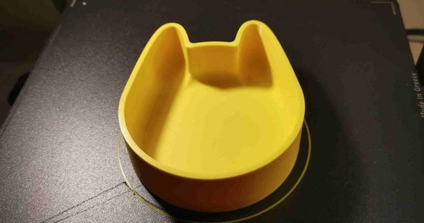cat bowl nixxin 3D Models Household Pets thingiverse 3d print model - Mito3D