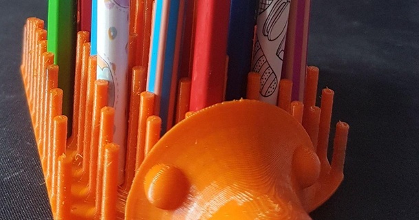 riccio matite Mario 3D Modelli domestico ufficio organizzatore titolare supporto matita animale carina 3d print model - Mito3D