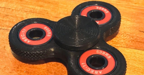 fidget spinner 608 big bearing caps idnarbjm 3D Models Hobby & Makers Other Ideas thingiverse 3d print model - Mito3D