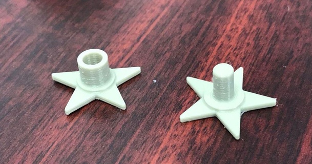 fidget spinner star caps 608 bearing idnarbjm 3D Models Hobby & Makers Other Ideas thingiverse 3d print model - Mito3D