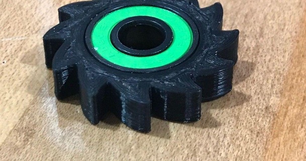 fidget uno-spinner 608 bearing idnarbjm 3D Models Hobby & Makers Other Ideas spinner thingiverse 3d print model - Mito3D