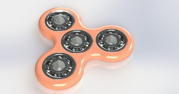 fidget tri-spinner 608 bearing idnarbjm 3D Models Hobby & Makers Other Ideas spinner thingiverse 608zz 3d print model - Mito3D
