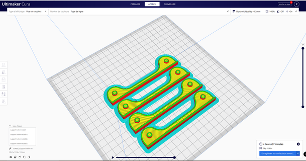 soutien bobine illustré mod Additionnel 3d 3D modèles imprimantes imprimante pièces mises niveau 3d print model - Mito3D