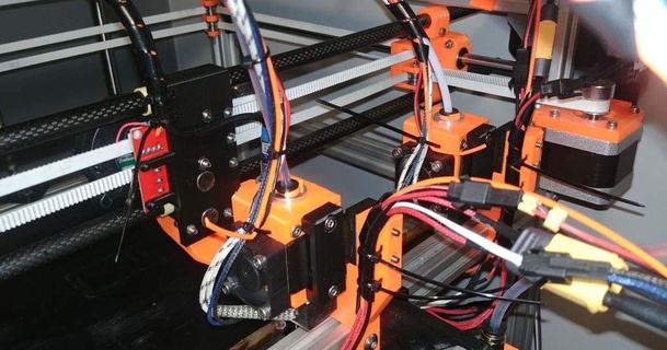 hipercubo herramienta cambiador multi material estacionamiento extrusoras mcabra 3D modelos impresoras impresora partes actualizaciones multimaterial multicolor herramientas thingiverse 3d print model - Mito3D