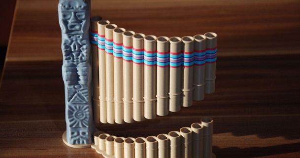Inka Stil Bleistift Stand Thorin Oakenshield 3D Modelle Kunst Design Skulpturen Flöte Stifthalter Bleistifthalter 3d print model - Mito3D