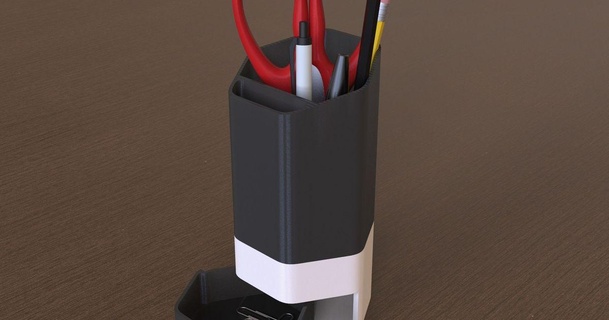 stylo tasse sem 3D modèles loisir fabricants organisateurs porte plume concours baiser design stylos 3d print model - Mito3D