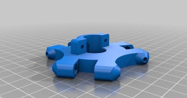 kossel igus+v6 effector jon c 3D Models Printers Other Printer Parts & Upgrades e3dv6 thingiverse igus e3dv6mount 3d print model - Mito3D