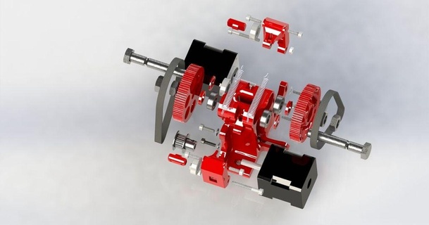 intimidant bouleversé double extrudeuse monter fabricant prusa i3v clough42 3D modèles imprimantes pièces mises niveau makerfarmi3v chose universelle ceinture 3d print model - Mito3D