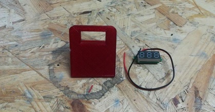 digital battery voltage meter stand paragon download free stl model printablescom 3d models hobby & makers electronics 3d print model - Mito3D