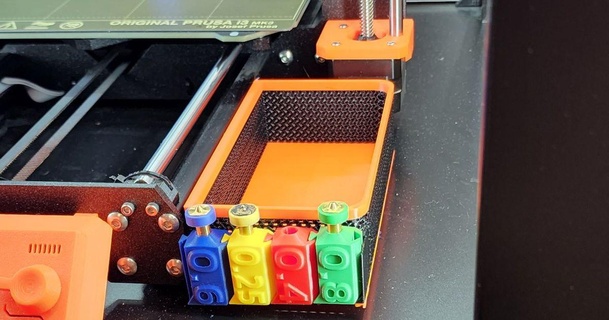 revo conectar boquilla extrusor malla caja lateral mk3 + f1turbo 3D modelos impresoras accesorios montar e3d herramientas 3d print model - Mito3D