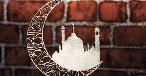 ramadan moon eng yehia 3D Models Art & Design 2D Plates Logos thingiverse islamic 2dwallart 3d print model - Mito3D