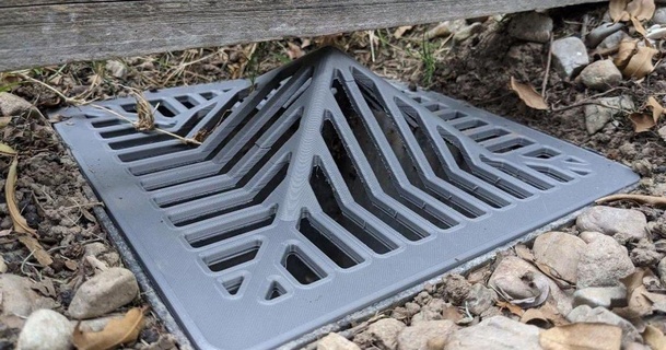 250mm storm water drain grate leaf guard jay l 3D Models Household Outdoor & Garden thingiverse 3d print model - Mito3D
