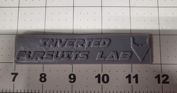 inverted pursuits lab ipl keychain 3D Models Printers Test test invertedpursuitslab 3d print model - Mito3D