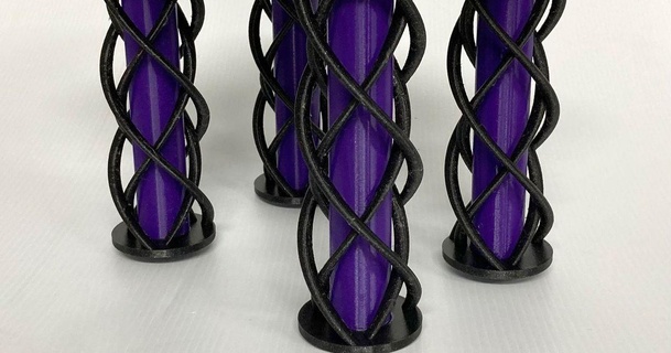 espiral altavoz mesa dionisio 3D modelos artilugio audio estante soporte decoración mackie 3d print model - Mito3D
