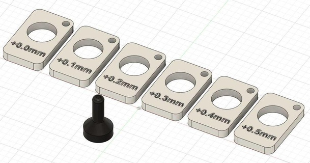 simple push fit joint tolerance test male female 3d-dengineer 3D Models Printers Test design benchmark thingiverse 3d print model - Mito3D
