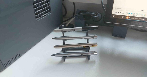 minimalista caneta suporte i6o6 3D modelos casa escritório escrivaninha limpeza organizador mesa tinteiro 3d print model - Mito3D