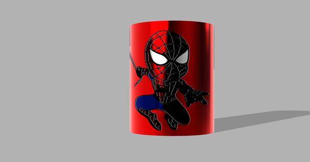 örümcek Kupa zeb 3d 3D modeller ev halkı dekor dekorasyon hayret Örümcek Adam Marvel çizgi romanları 3d print model - Mito3D