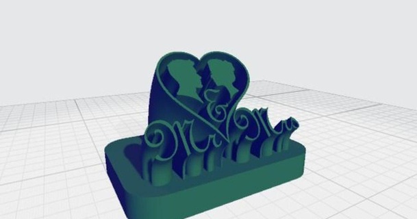 l'amour Madame 3D modèles Ménage Accueil maison décor décoration extrusion cœur Luban 3d print model - Mito3D