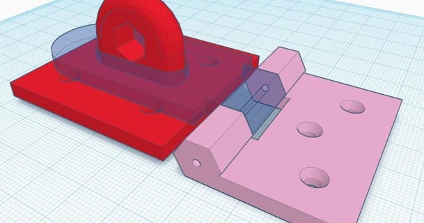 lucchetto hasp avanti 3D Modelli domestico Casa attrezzature porta serratura thingiverse 3d print model - Mito3D
