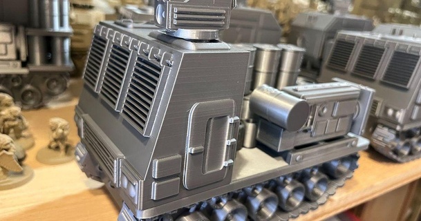 freight ten mounted gun - remix robertusmaximus 3D Models Tabletop Miniatures Vehicles & Machines terrain space warhammer 40k construction 3d print model - Mito3D