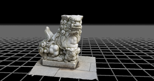 komainu león perro Portland japonés jardín fotogrametría 3deeler 3D modelos mundo escaneos histórico contexto foto 3dscan 3dscanning 3d print model - Mito3D