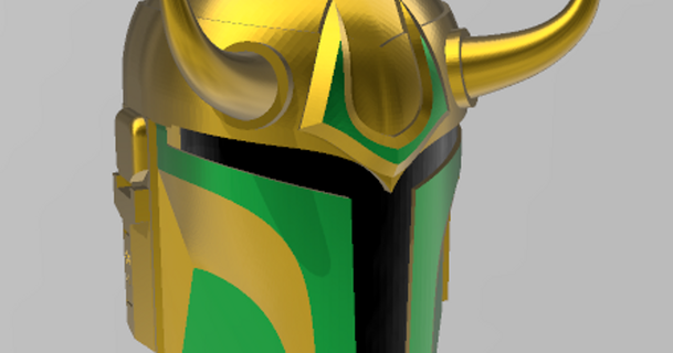 Loki mandalorien casque ressaisir 3D modèles costumes accessoires chose universelle 3d print model - Mito3D