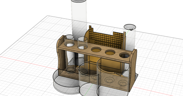 scienza scrivania organizzatore drdunphy 3D Modelli passatempo creatori organizzatori test chimica tubo becher 3d print model - Mito3D