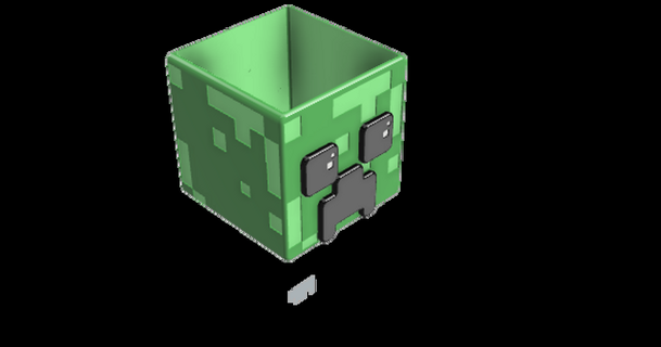 bolígrafos Minecraft enredadera zeb 3d 3D modelos artilugio vídeo juegos decoración bolígrafo juego 3d print model - Mito3D