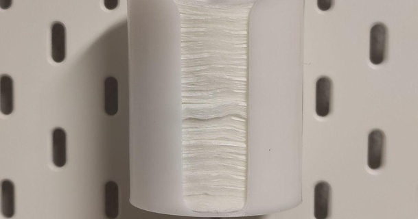 ikea skadis round cotton pads holder 55mm nunuz57 3D Models Hobby & Makers Organizers cottonpad 3d print model - Mito3D