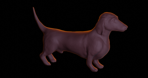 dachshund remix marcelo chaves  3D Models  World & Scans  Animals dog dachshund puppy  3d print model - Mito3D