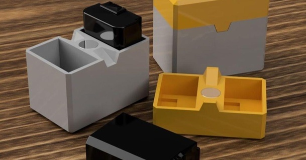 sony np fw50 magnético caso bainha 3D modelos casa escritório thingiverse 3d print model - Mito3D