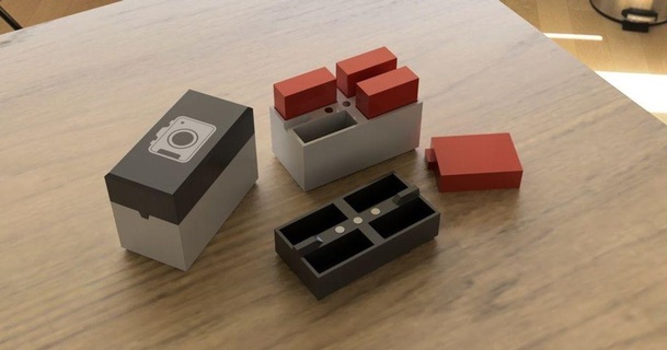 Kanon lp e8 Batterie Fall Mantel Seite 3D Modelle Haushalt Haus Ausrüstung thingiverse 3d print model - Mito3D