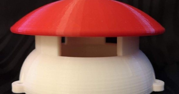 mushroom slug trap raptor1jec 3D Models Household Outdoor & Garden thingiverse 3d print model - Mito3D