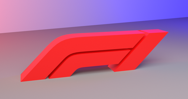 formül 1 logo 3d ayakta f1 vector3dart 3D modeller ev halkı dekor dekorasyon yarış otomotiv 3d print model - Mito3D