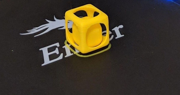 imposible pelota jaula sodio hidrógeno 3D modelos juguetes juegos 3dprinting demostración bola enjaulada 3d print model - Mito3D