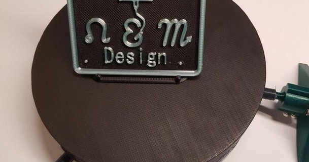 döner tabla dot painting flach yeniden tasarlamak rol Prusa yazıcı 3D modeller hobi yapımcılar fikirler şeytani motorlu nokta boyama 3d print model - Mito3D