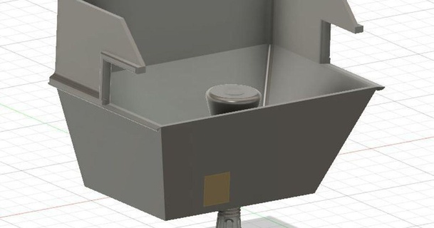desk mounted poubelle rolf prusa imprimante 3D modèles Ménage Bureau table récipient monté chose universelle 3d print model - Mito3D