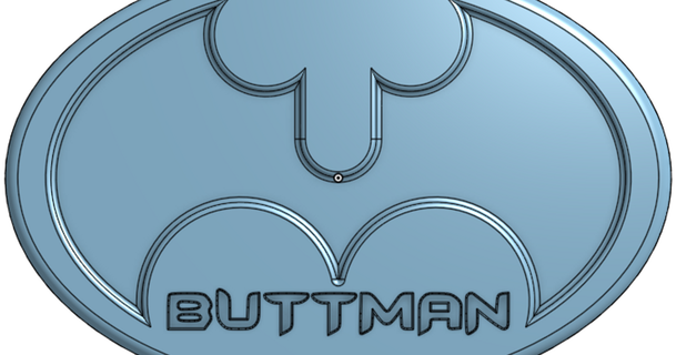 bu++man reupload amitkey9 3D Models Art & Design 2D Plates Logos thingiverse 3d print model - Mito3D