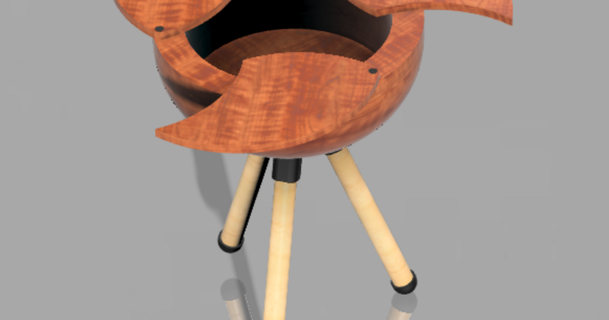 livingroom table goerbi 3D modeller ev halkı yaşayan oda masa depolama oturma odası ahşap 3d print model - Mito3D