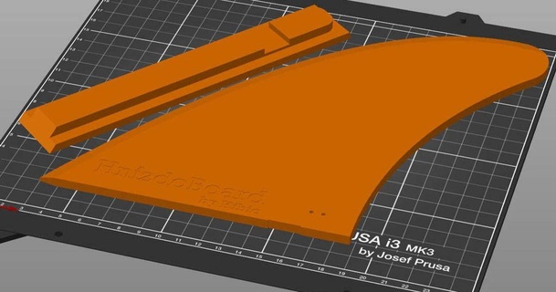 prancha paddle barbatana separado impressão calcinha 3D modelos Esportes ar livre remo thingiverse stand up 3d print model - Mito3D