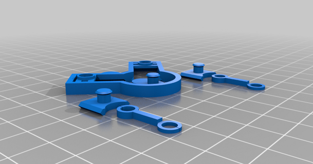 v twin estrusore Visualizzatore alternativa tab dimensioni mutandine 3D Modelli stampanti Accessori thingiverse visualizzatore estrusori kineticsculpture vtwin 3d print model - Mito3D